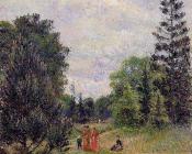 卡米耶 毕沙罗 : Kew Gardens, Crossroads near the Pond